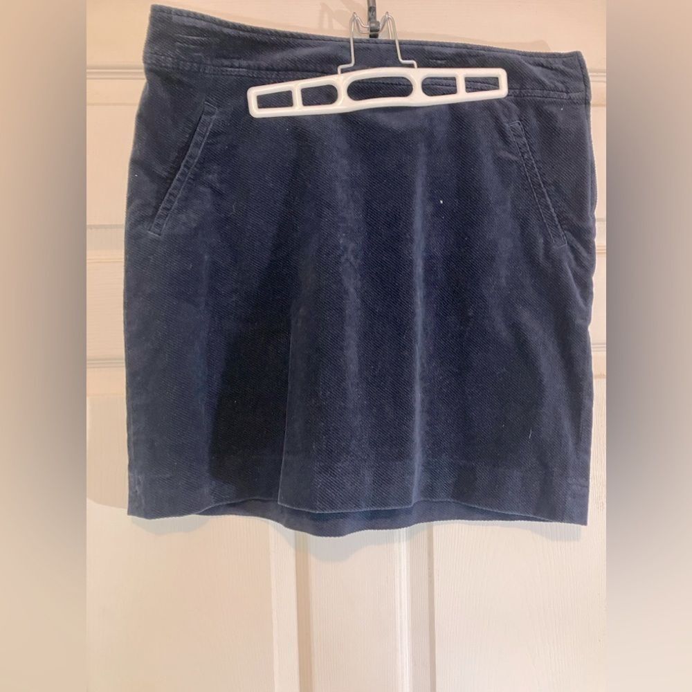 Talbots corduroy mini skirt, blue, excellent condition, size 14 P - Picture 1 of 3